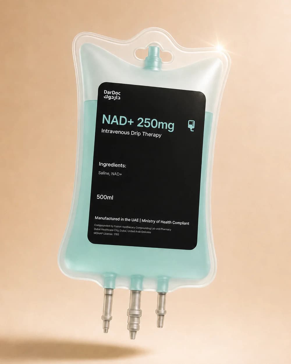 DarDoc NAD+ 250mg IV Drip bag
