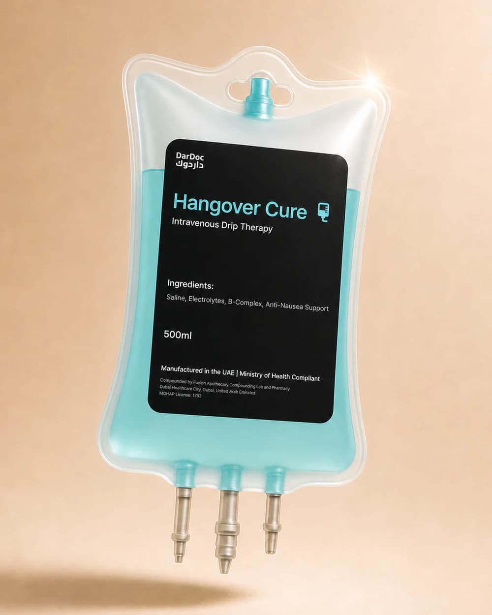 DarDoc Hangover Cure IV Drip bag