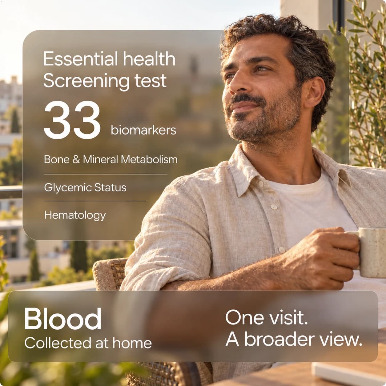 Essential health Screening test: 33 biomarkers