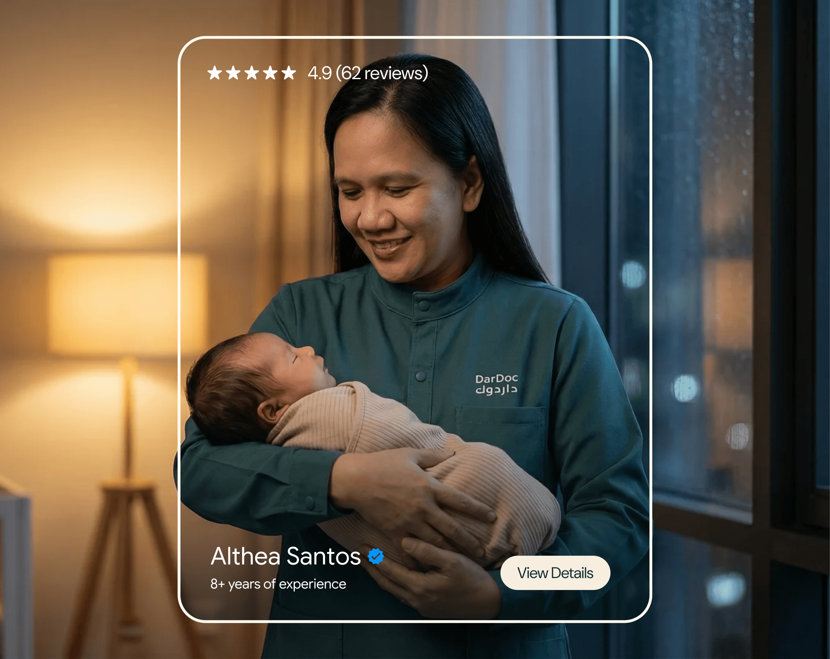 DarDoc newborn caregiver profile visual
