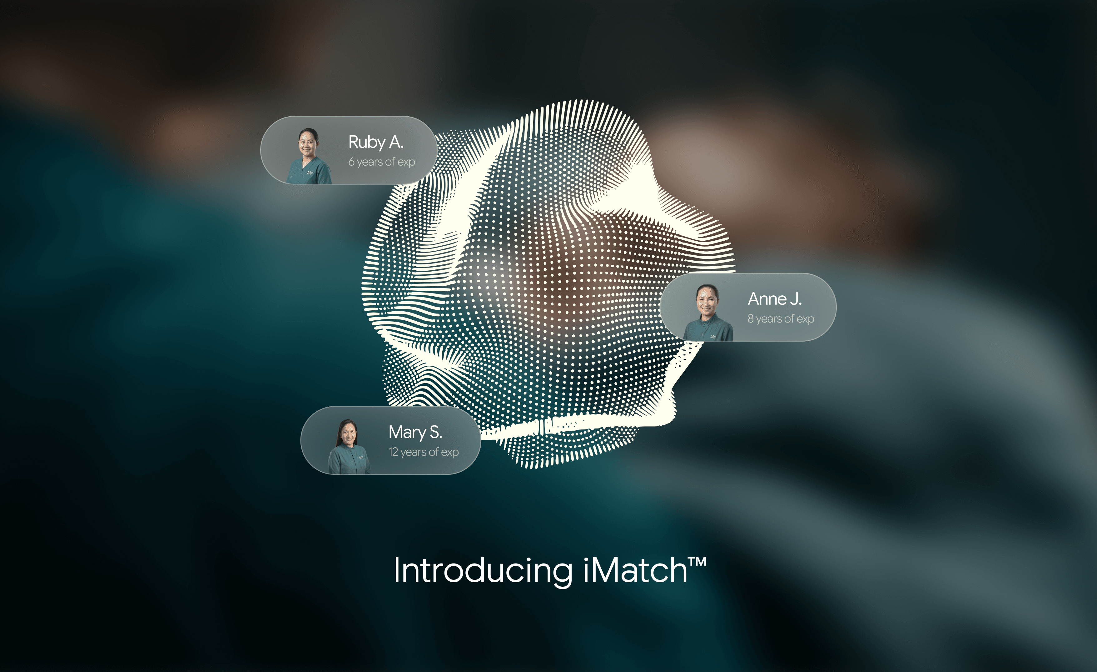 Introducing iMatch visual with three DarDoc caregiver profiles