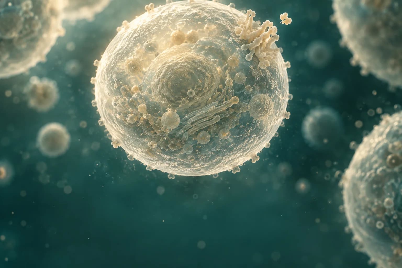 Illustration of cellular signalling