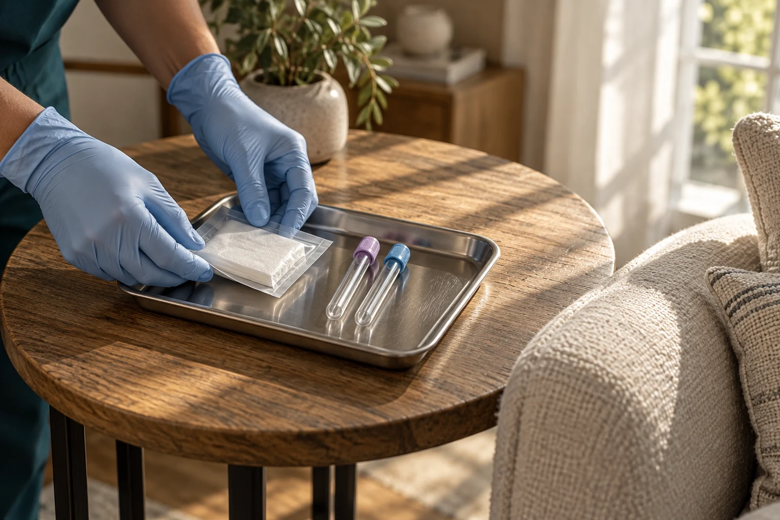 Can you get a blood test done at home in Dubai?