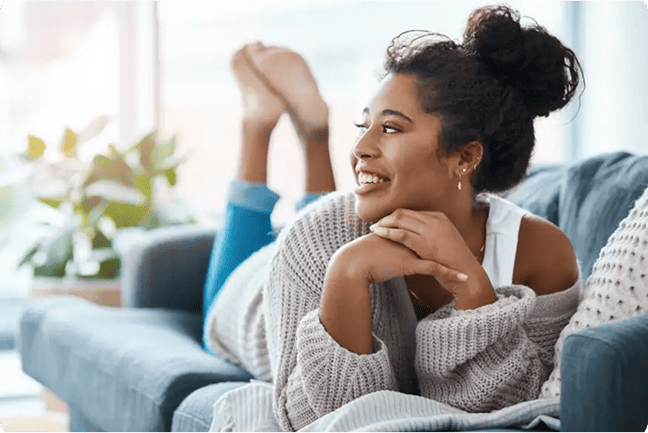 Nurse arriving at customer's home