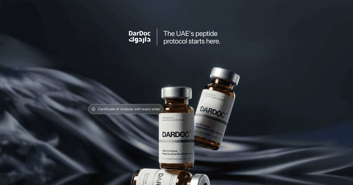 Buy Peptides UAE | 25+ Protocols, DHA-Licensed | DarDoc Buy Peptides UAE | 25+ Protocols, DHA-Licensed | DarDoc
