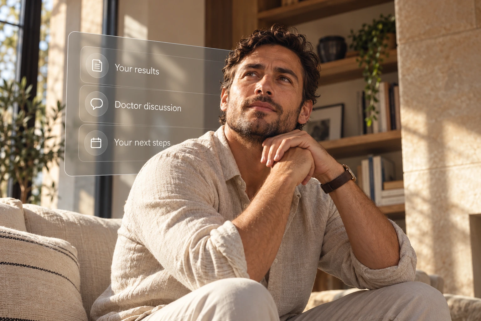 Biological Age for Men: results, doctor discussion and next steps.