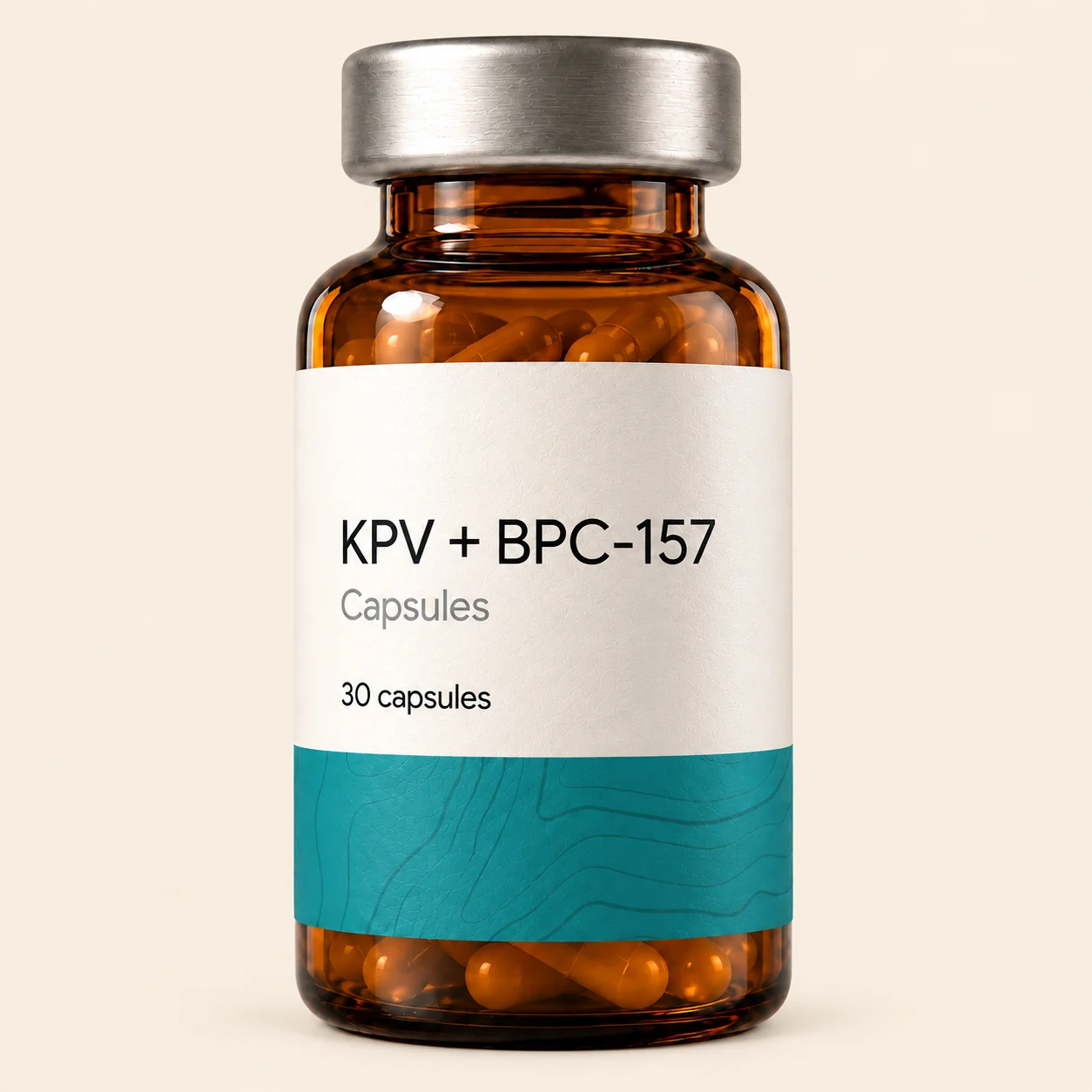 KPV + BPC-157 capsules packaging illustration